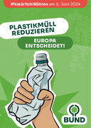 Postkarte Europawahl "Plastikmüll reduzieren"